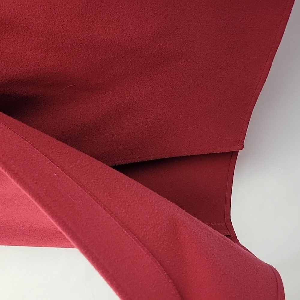 Talbots Mini A-Line Wrap Skirt Raspberry Red Size… - image 8